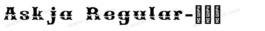 Askja Regular字体转换